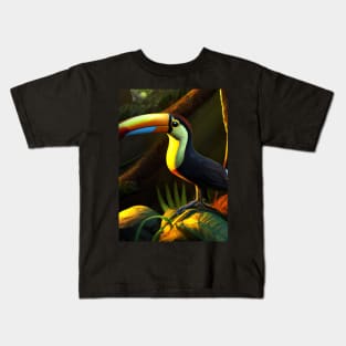 Toucan in Jungle Kids T-Shirt